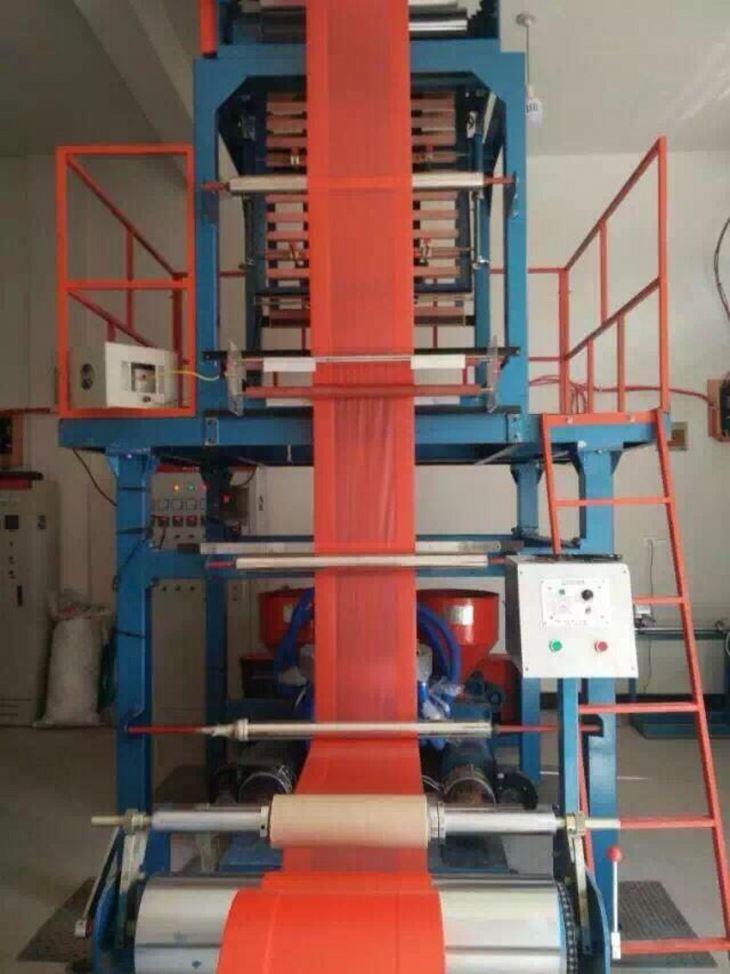 Two-layer co-extrusion film blowing machine