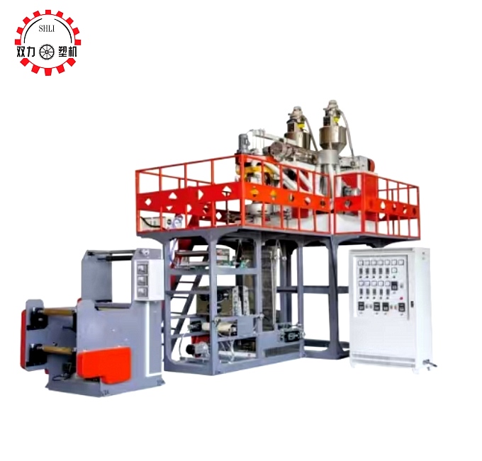 Down-blowing water-cooled CPP film blowing machine