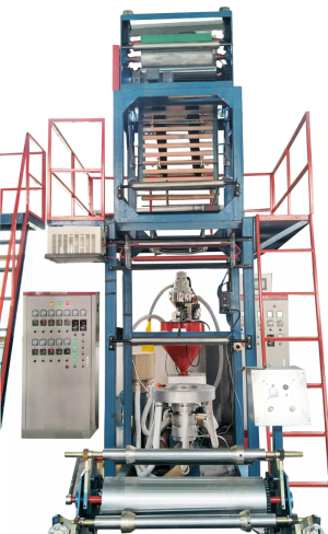 Small high-speed, high-yield, low-pressure film blowing machine